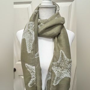 WOMEN'S FASHION PARTY SHAWL STARFISH PRINTED